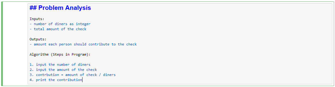Problem Analysis