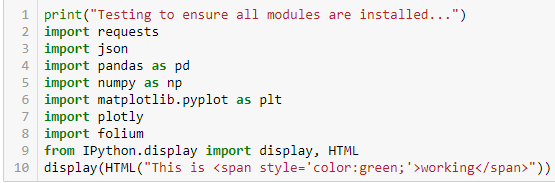 Testing Your Install The Code