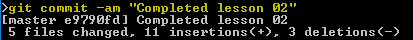 git commit